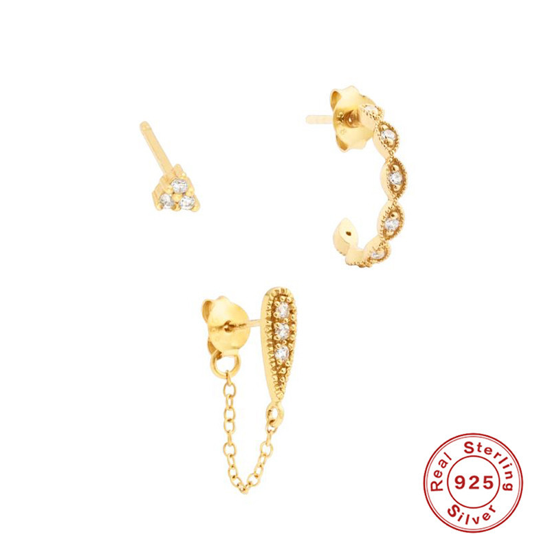 4g Weight 925 Sterling Silver Ear Needle Material 18K Gold Plated Plating Material Drop Earrings, Earrings, Ear Studs Classification 1 Set Quantity Date, Tea Party Occasion Copper Material Geometric Pattern All Seasons Season Women's Gender Elegant, Shiny Style 1 Set Elegant Shiny Geometric Copper 18K Gold Plated Drop Earrings Earrings Ear Studs 23