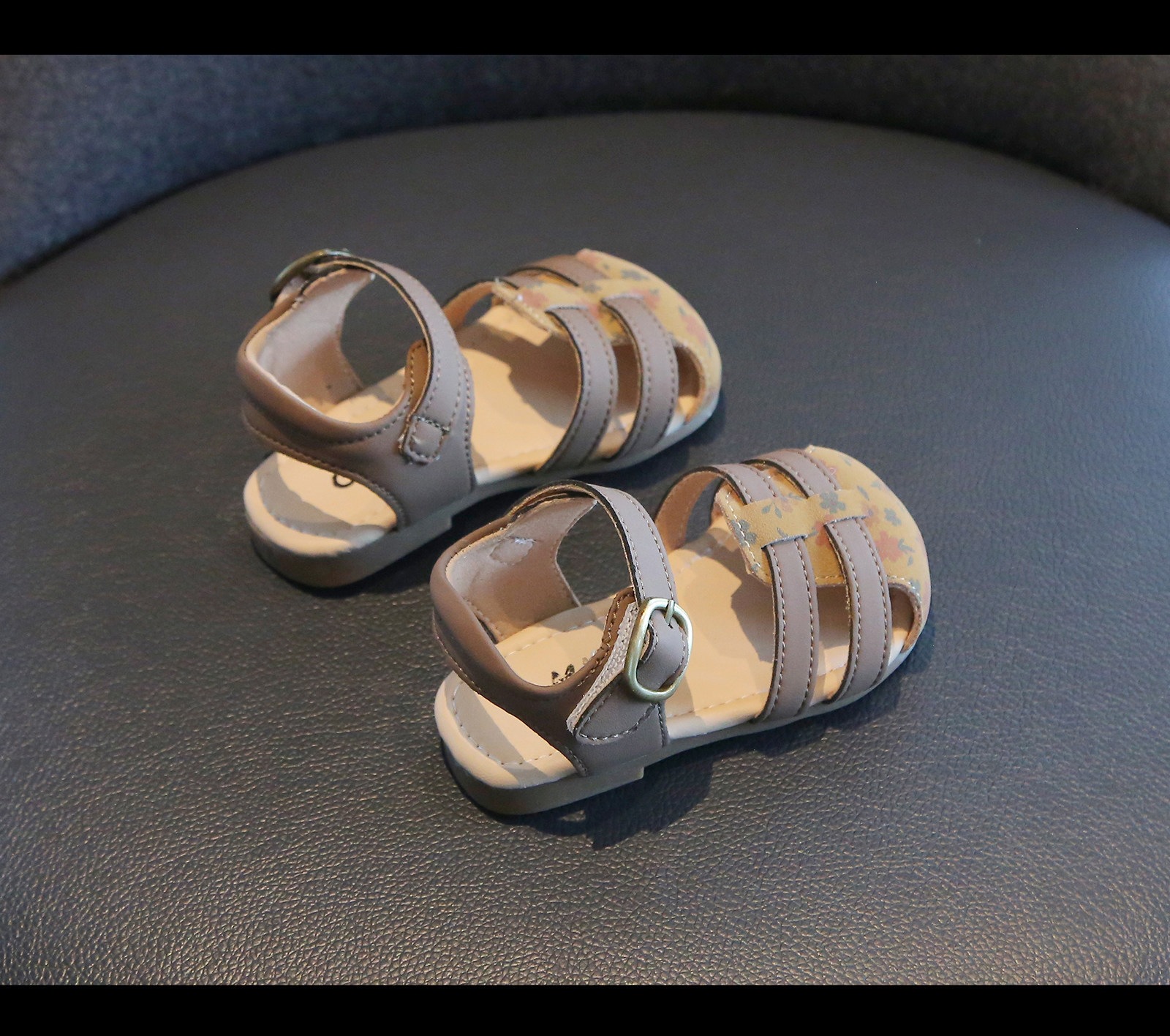 Sandales à fleurs pour bébé fille avec semelle souple_voghion.com