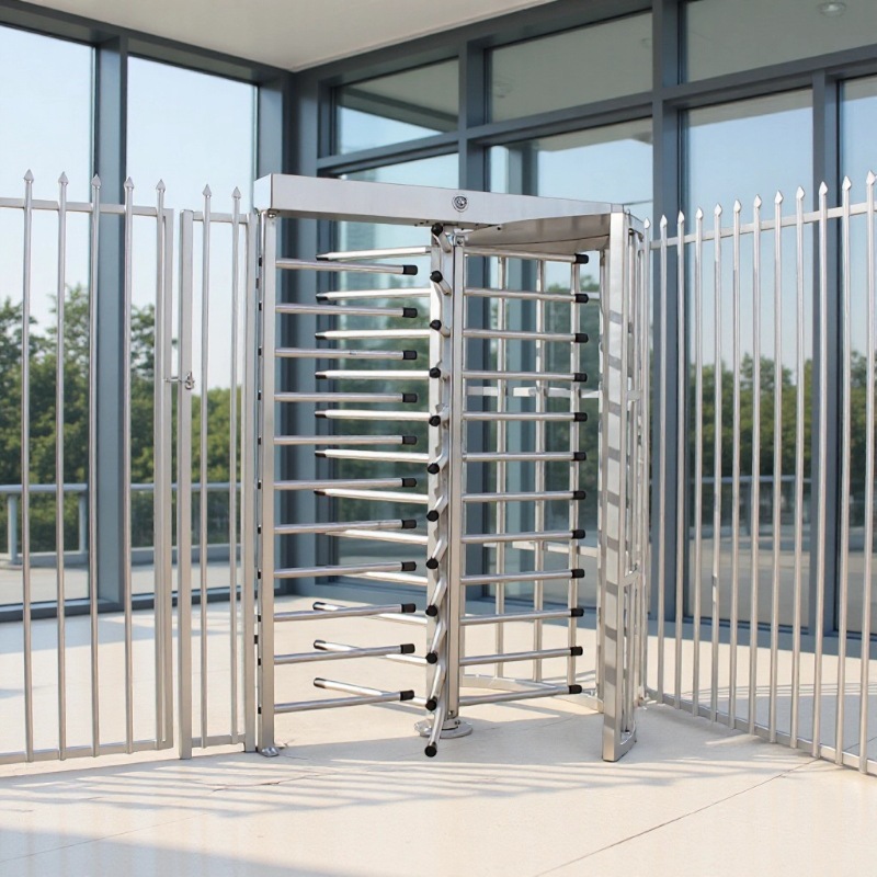 厂家直销 人脸识别十字转闸 智能联动门禁防尾随 全自动三辊闸机