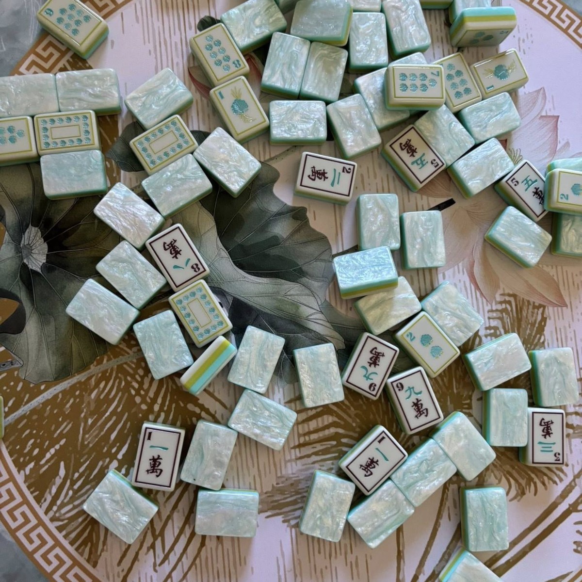 (24-Hour Direct Delivery from Stock) Supplying Foreign Trade Mahjong Tiles, American-Style Mahjong, Ocean Shell Style American Mahjong