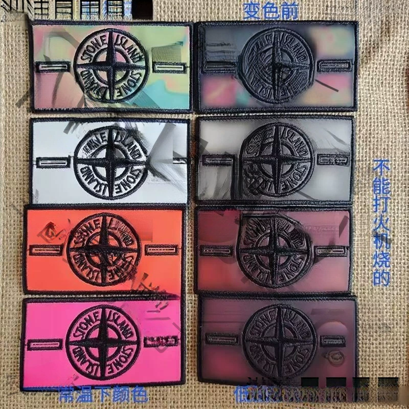 Нарукавная повязка Stone Island, термочувствительный материал, меняющий цвет, компас, термостойкая универсальная модная уличная повязка