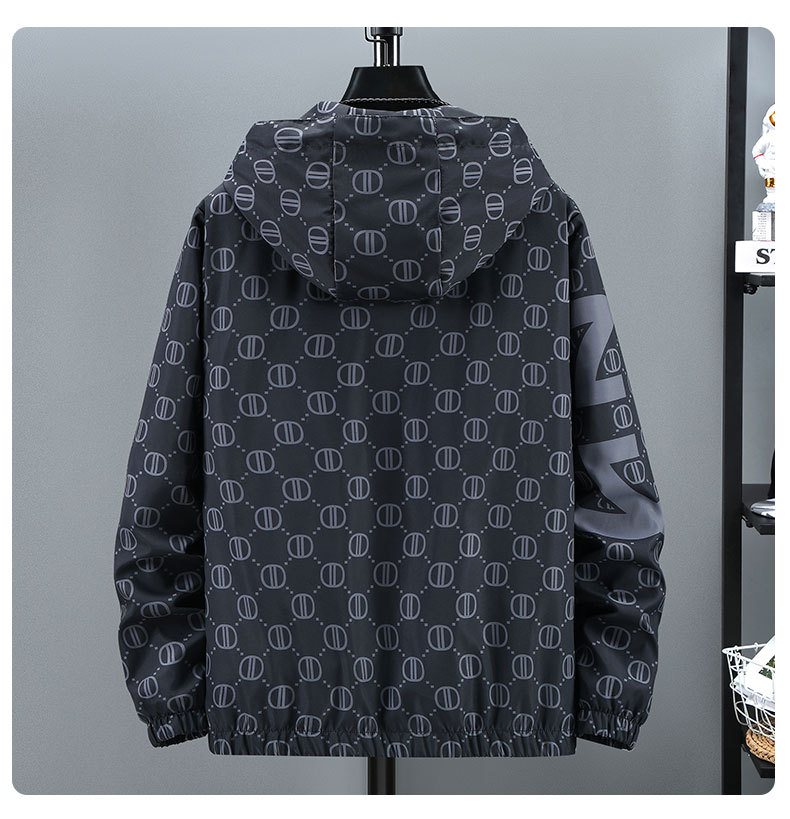 Men's outerwear trendy brand jacket new autumn windbreaker trend handsome versatile hooded clothes_voghion.com
