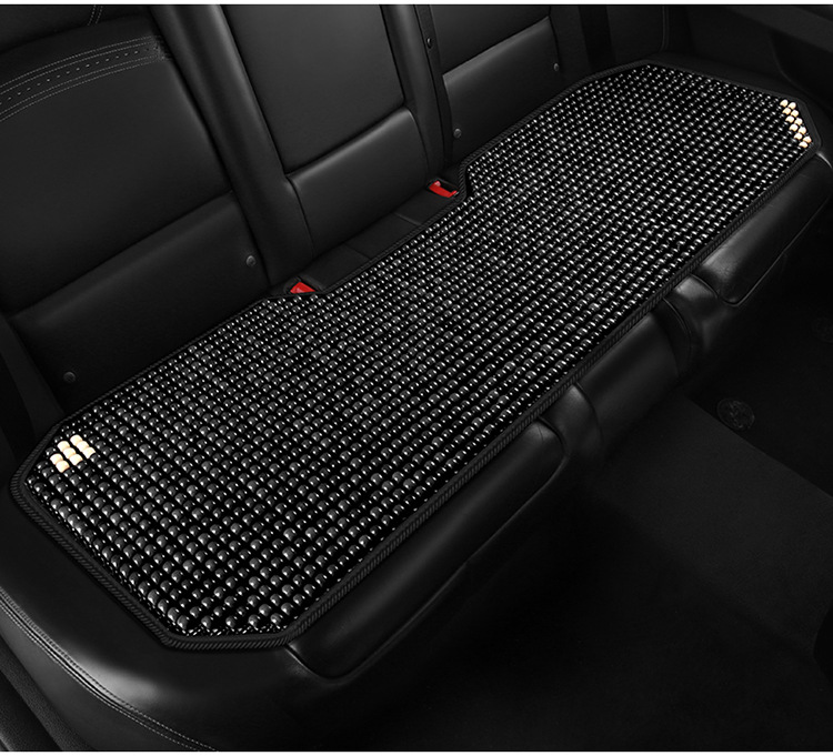 Car Seat Cushion Summer Cooling Pad Single Piece Ice-Cool Pad for Large and Small Cars, Truck Ventilation Breathable Wooden Bead Universal Front Seat Pad