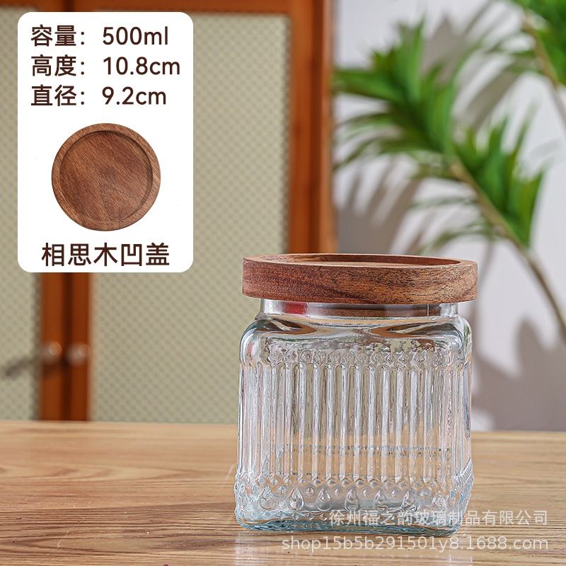 Nuevo relieve Begonia flor de vidrio sellado lata de almacenamiento de dulces snack frutas secas frasco almacenamiento lata de almacenamiento