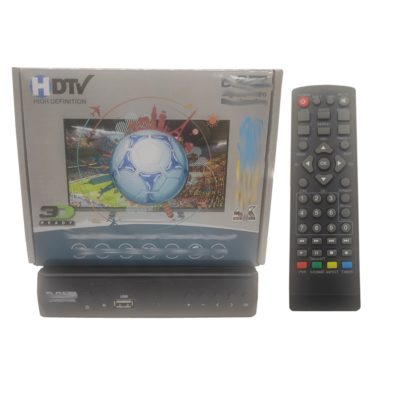 PVR 电视机顶盒DVBT2+Media+H.264MPEG4+HD1080P黑色金属铁箱HDMI