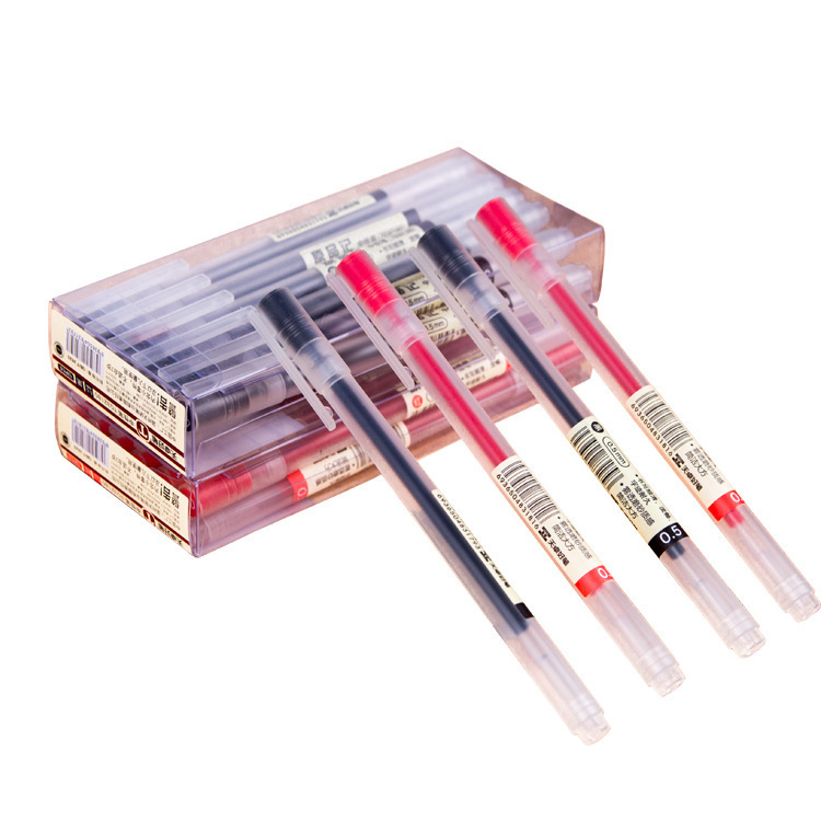Tianzhuo New Product 32180 Original Product Japanese and Korean Version Muji Style Creative Simple Plastic Gel Pen Water Pen