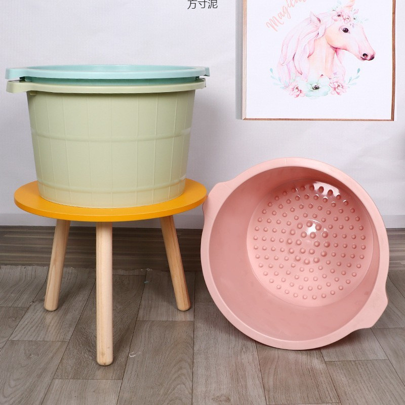 温养双足新款泡脚盆泡脚专用桶按摩保温足浴加厚大洗脚桶一件批发|undefined