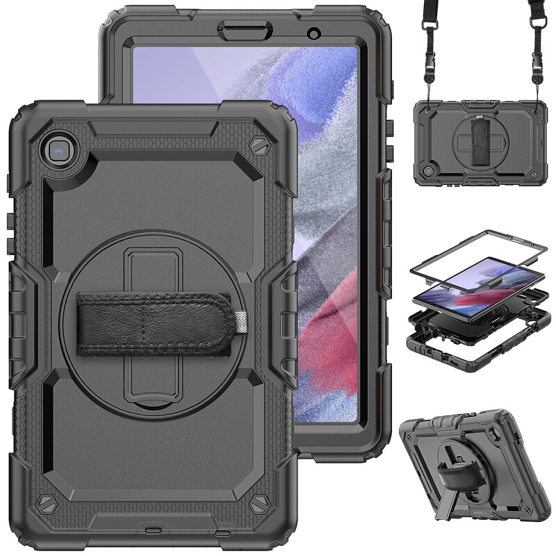 For Samsung Tab A7 Lite tablet set 8.7 inch T220 contrast color bracket T225 three-proof protective case