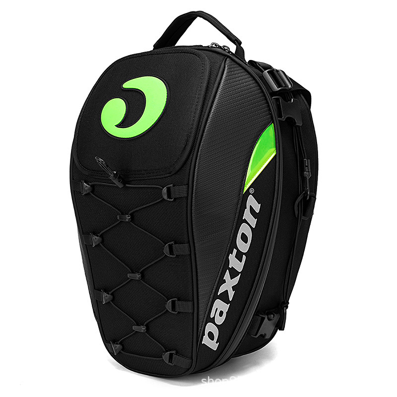 Bolsa de casco de asiento trasero de motocicleta de gran capacidad de viaje mochila de hombro mochila trasera a prueba de agua equipo de caballero
