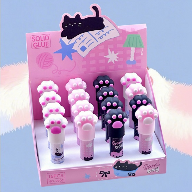 Linda barra de pegamento de pegamento sólido estudiante de oficina pegamento sólido de alta viscosidad de secado rápido estudiante papelería estudiante barra de pegamento hecha a mano de bricolaje