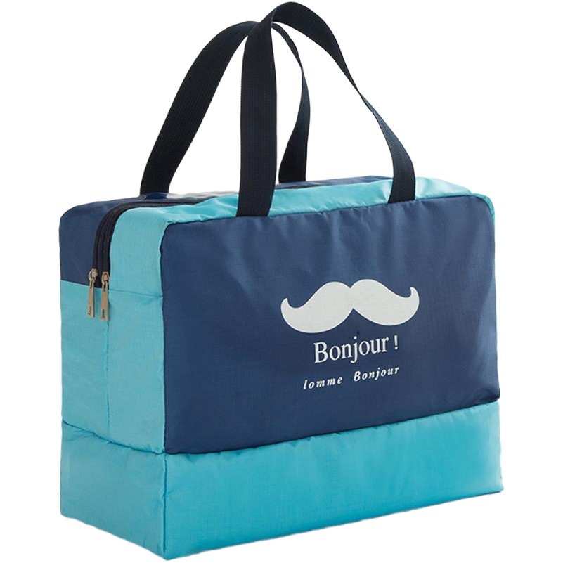 Bolsa de natación para hombre y mujer, bolsa de almacenamiento con separación de ropa seca y mojada, bolsa de viaje, bolsa de playa, bolsa deportiva y de fitness, separación de artículos de aseo, impermeable.