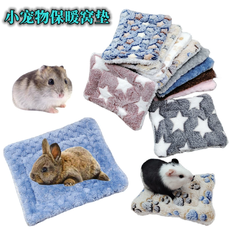 Коврик для гнезда хомяка Маленький питомец Морская свинка Тоторо Хлопковый коврик Зимний теплый коврик Кролик Маленький коврик для домашних животных