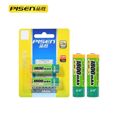 Pinsheng rechargeable battery No.5 No.7 Ni-MH battery AA card electric digital camera toy ktv microphone special wholesale (Hibrid akkumulyator batareyaları) - aa-ni-mh-rechargeable-battery-1800mah