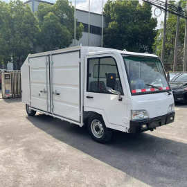 贵州集装箱电动搬运车物流运输车厂家厂区电瓶搬运车电动货车图片