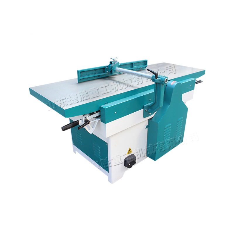 Cepilladora plana de boca oblicua para carpintería Cepillo en espiral de boca recta Cepilladora plana Fabricación de muebles semiautomática Cepilladora de madera