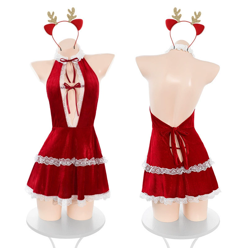 Пижама Velvet от Фи Мо, комплект, сексуальное нижнее белье, открытая спина