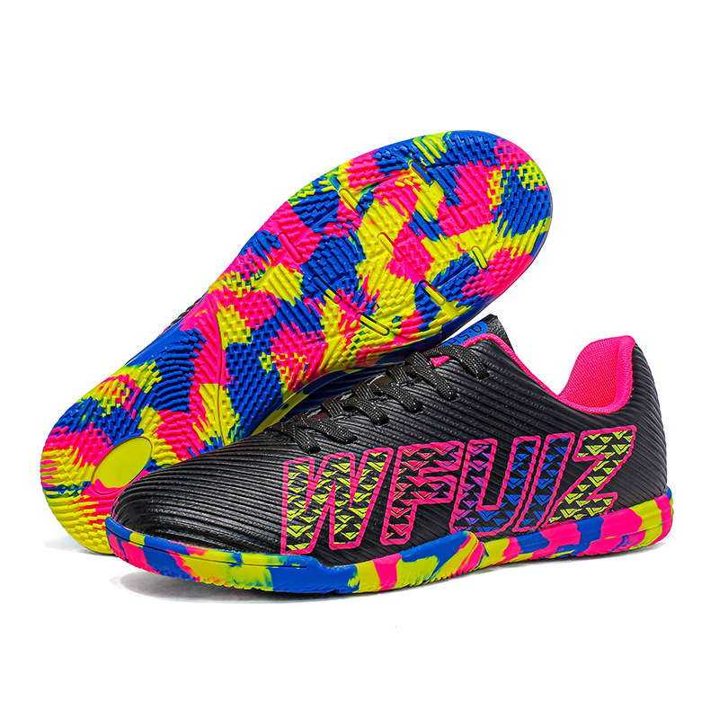 Nuevos zapatos de fútbol transfronterizos de clavos largos, zapatos de fútbol para hombres y mujeres, zapatos de fútbol para niños, zapatos de fútbol directos de fábrica de stock