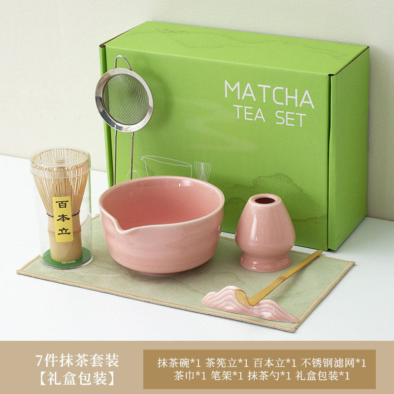 工場直販 陶器抹茶茶碗 抹茶セット 和風抹茶茶碗 注ぎ口付き茶筅 ヤオディアン バイベンリ茶筅|undefined