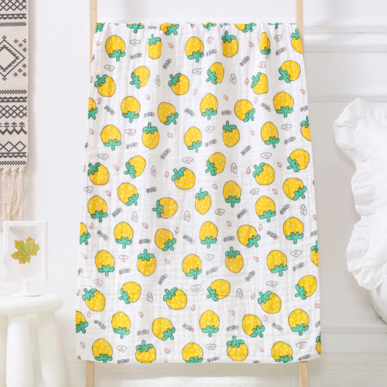 6 layer baby bath towel 70*120cm bubble cotton gauze bath towel baby treasure six layer gauze cartoon bath wrap towel