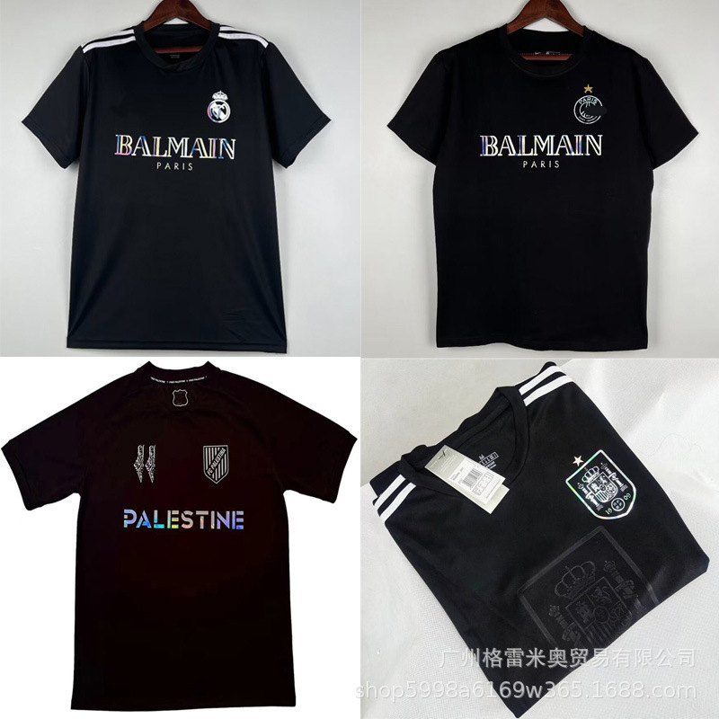 2526 Spain Flamenco Paris Barcelona Inter Milan Brazil Ac Jersey Germany Real Madrid Reflective Logo Football Uniform