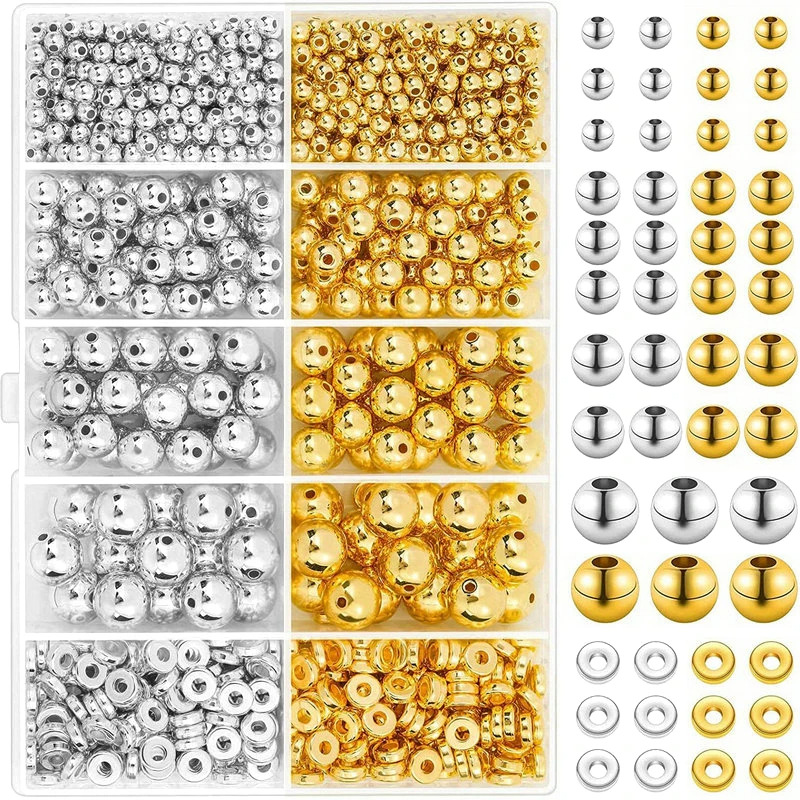 Set, 10 cells, gold and silver