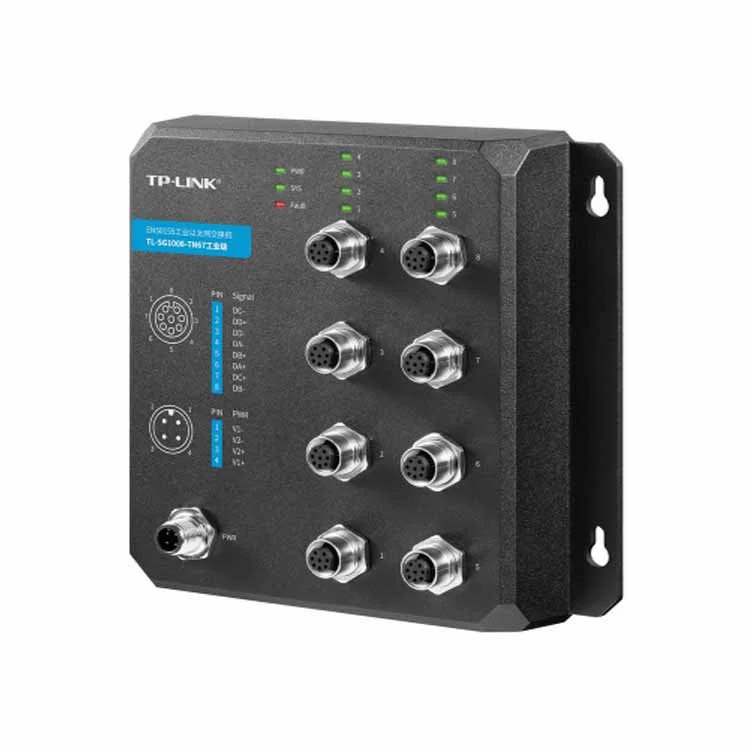 TP-LINK 8-портовый гигабитный промышленный Ethernet-коммутатор TL-SG1008-TN67, индустриального класса