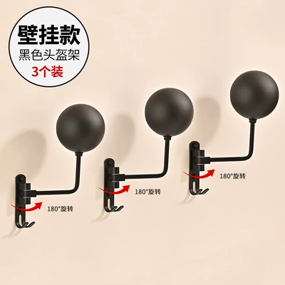 Motosiklet dəbilqə rəfləri suitable for various helmet - plastic-ball-head-wall-mounted-model-pack-of-three