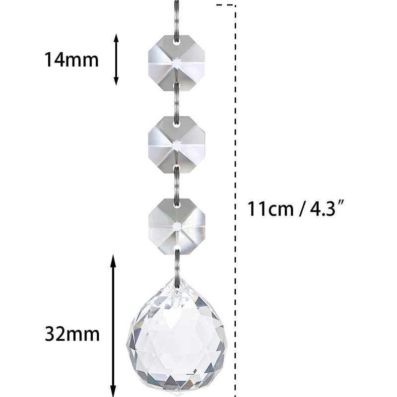 Juego de bolas de iluminación acrílicas de 1 cuerda.
