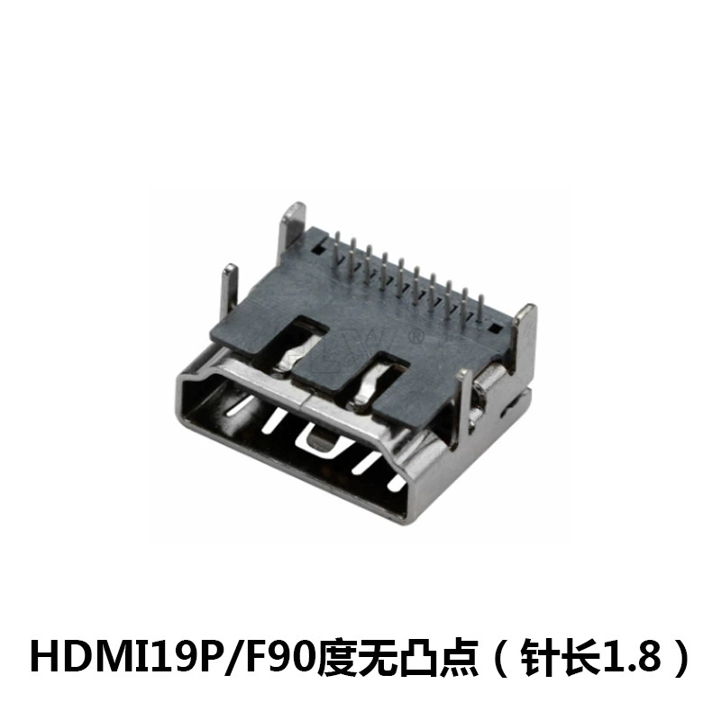 HDMI разъем на материнскую плату с левой колонной медной оболочкой, золотым покрытием, 180 градусов сварной кабель линии HDMI