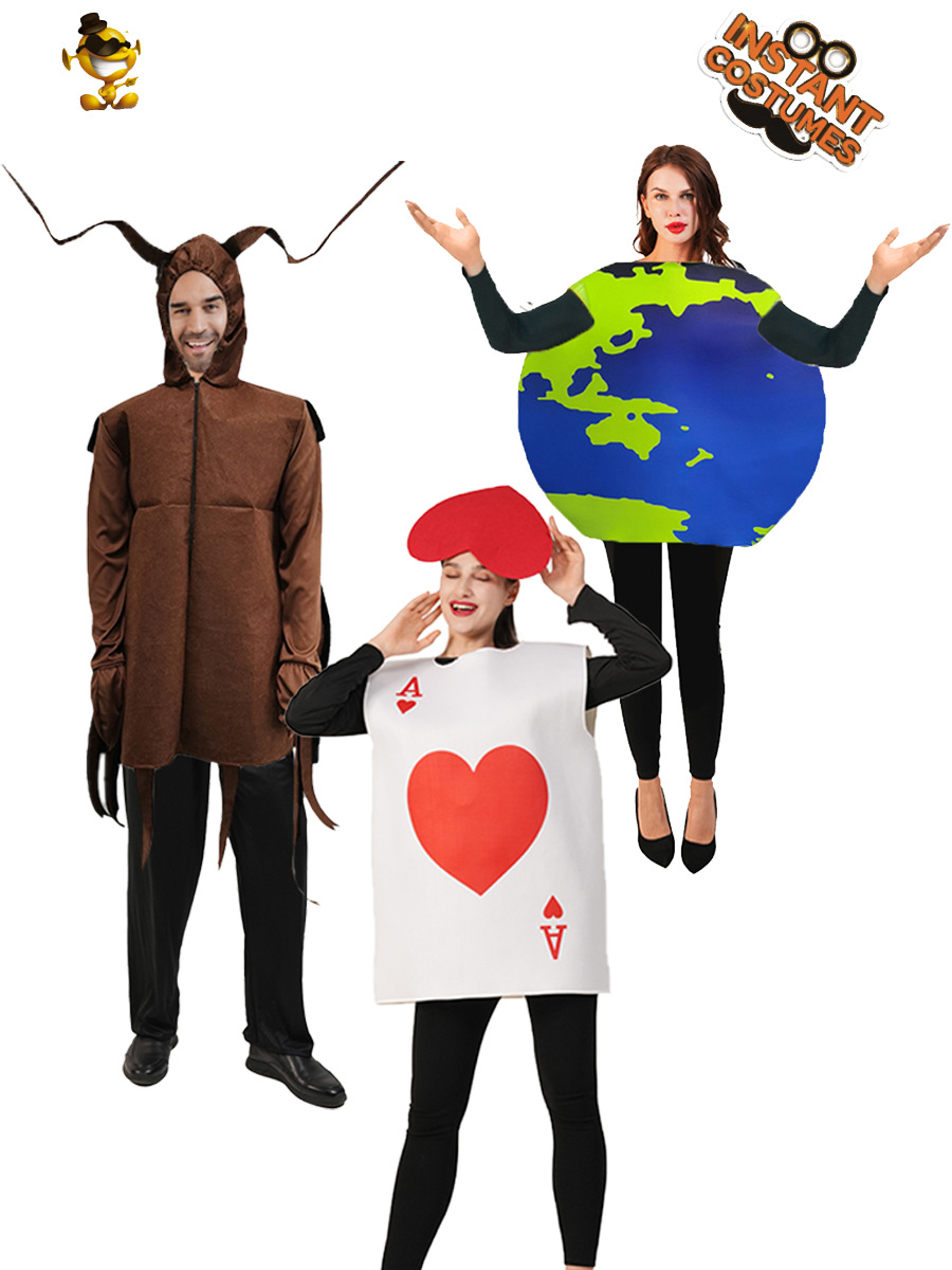 Halloween divertida disfraz para adultos divertida escenario cosplay cucaracha globo cardíaco salto de rol