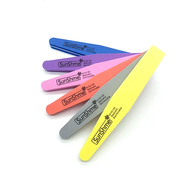 Factory direct double-sided nail tools Diamond Sponge rubbing strip washable nail polishing strip nail file strip