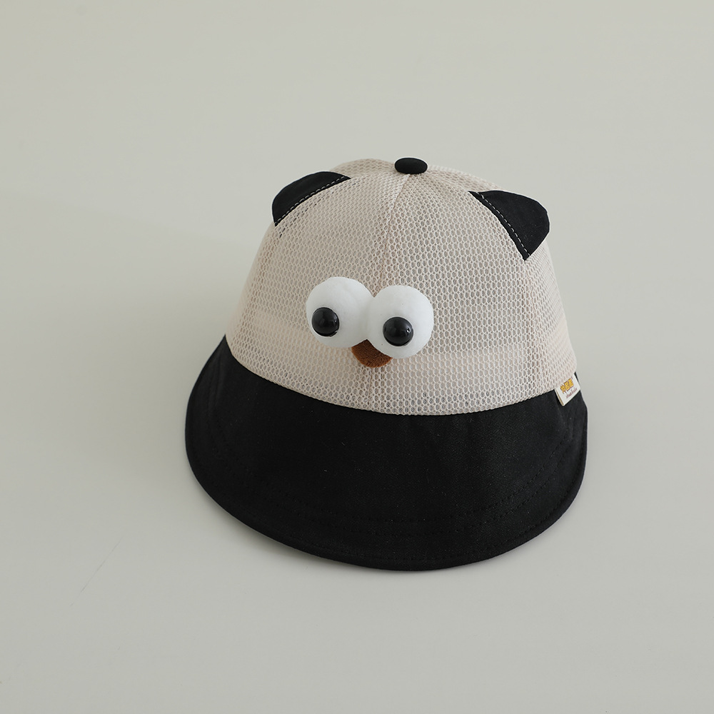 Sombrero para niños, estilo fino de verano, malla divertida y transpirable, sombrero de visera de ala grande, sombrero de protección solar para bebés para hombres y mujeres