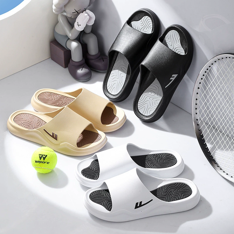 Тапочки-воины Летняя мужская верхняя одежда Нескользящая износостойкая не вонючая нога ощущение говна ванная комната домашние сандалии для ванны мужские оптом