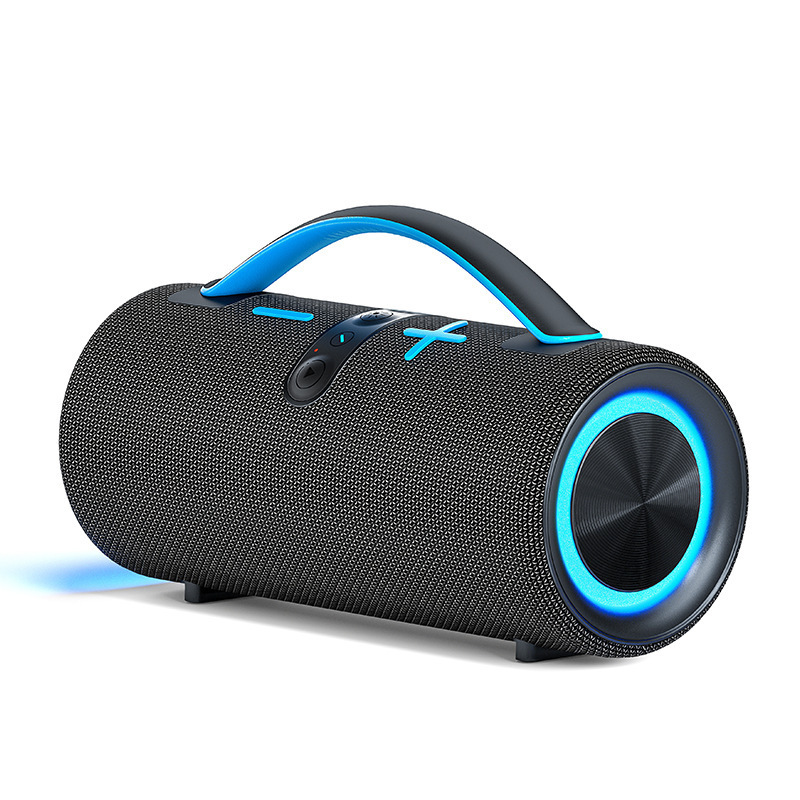 新しいワイヤレス Bluetooth スピーカー屋外防水ポータブル RGB 照明シリンダーオーディオ超サブウーファー|undefined
