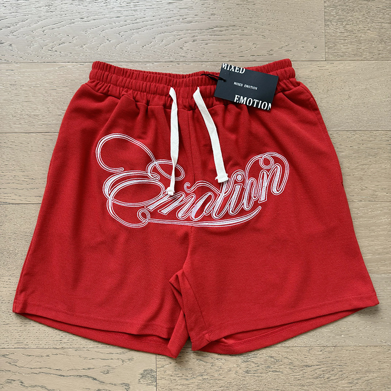 Tarjeta de marca de moda americana impresión de diamante caliente pareja de moda adolescente de verano chaqueta de manga corta camiseta