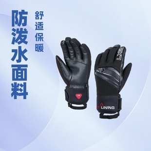 High-Quality Ski Gloves Men's Cycling Autumn and Winter 3m Thinsulate Cotton Ski Waterproof Five-Finger Gloves