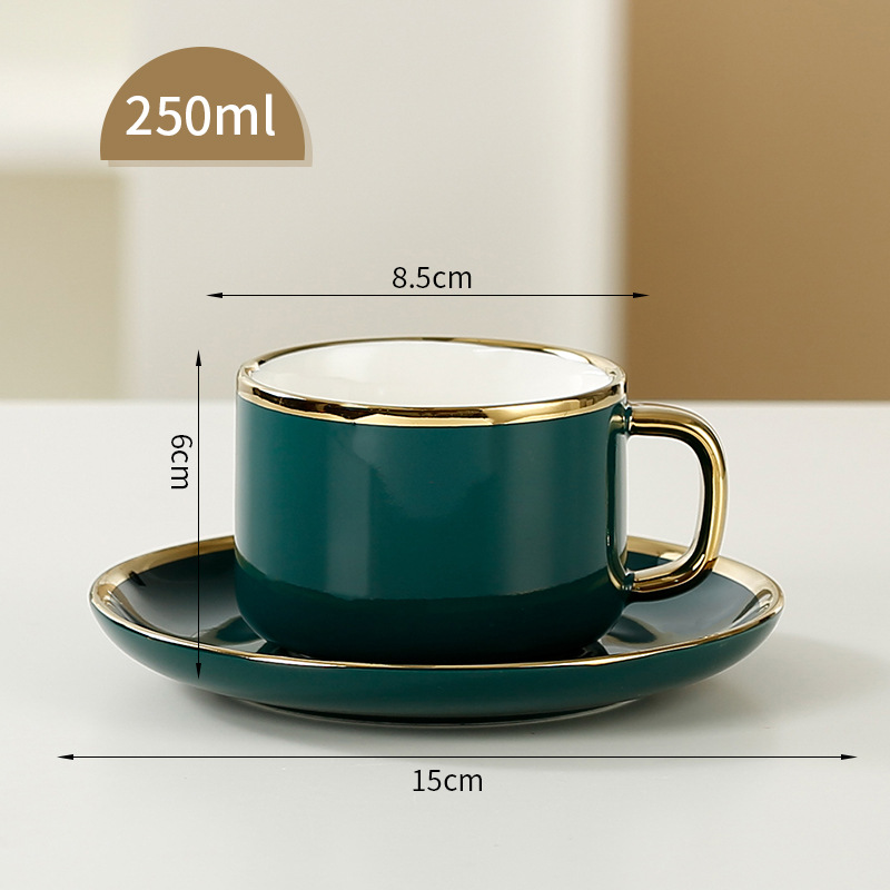 프놈펜 링롱 다크 그린 1 컵 1 플레이트