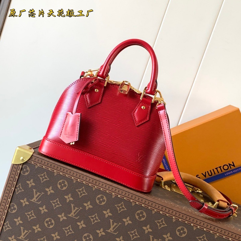 Louis Vuitton Alma BB Red Epi Leather