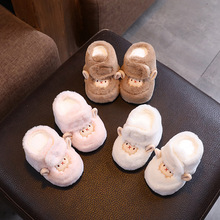 0-1岁秋冬季婴儿棉鞋6-12个月学步鞋男女宝宝婴幼儿鞋子加绒软底3