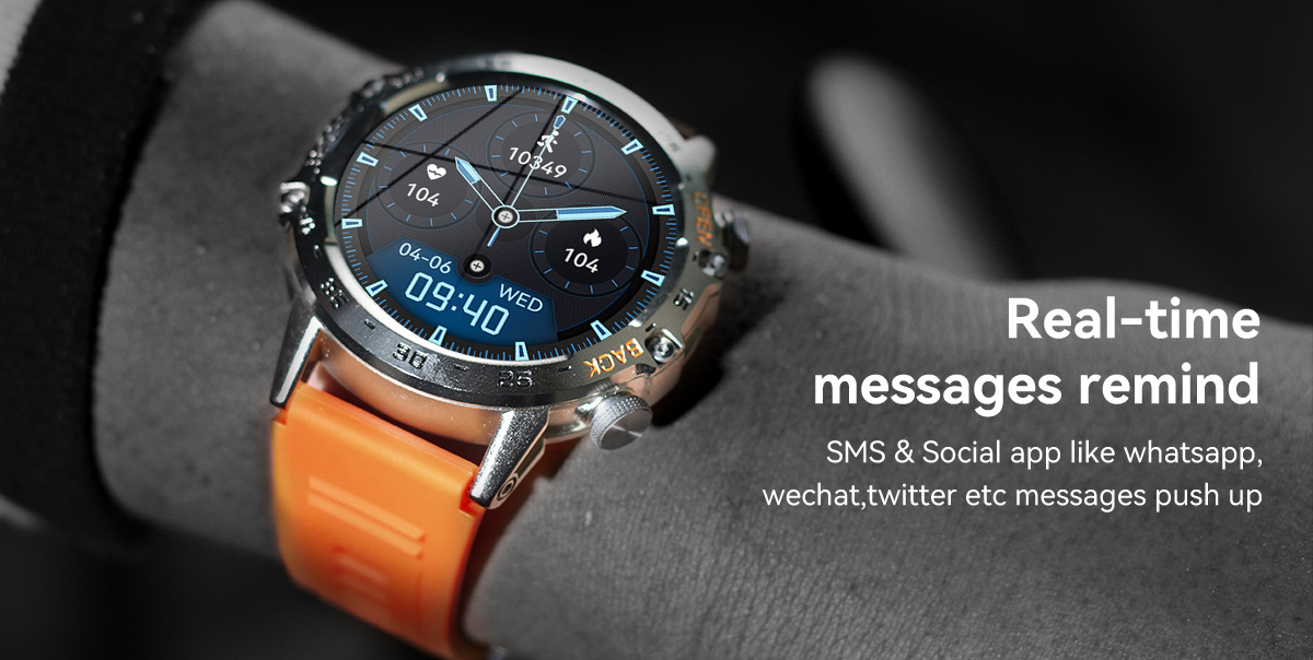K52 Cross-border New Bluetooth call, over 100+ watch faces, sports mode, three-proof outdoor sports bracelet undefined