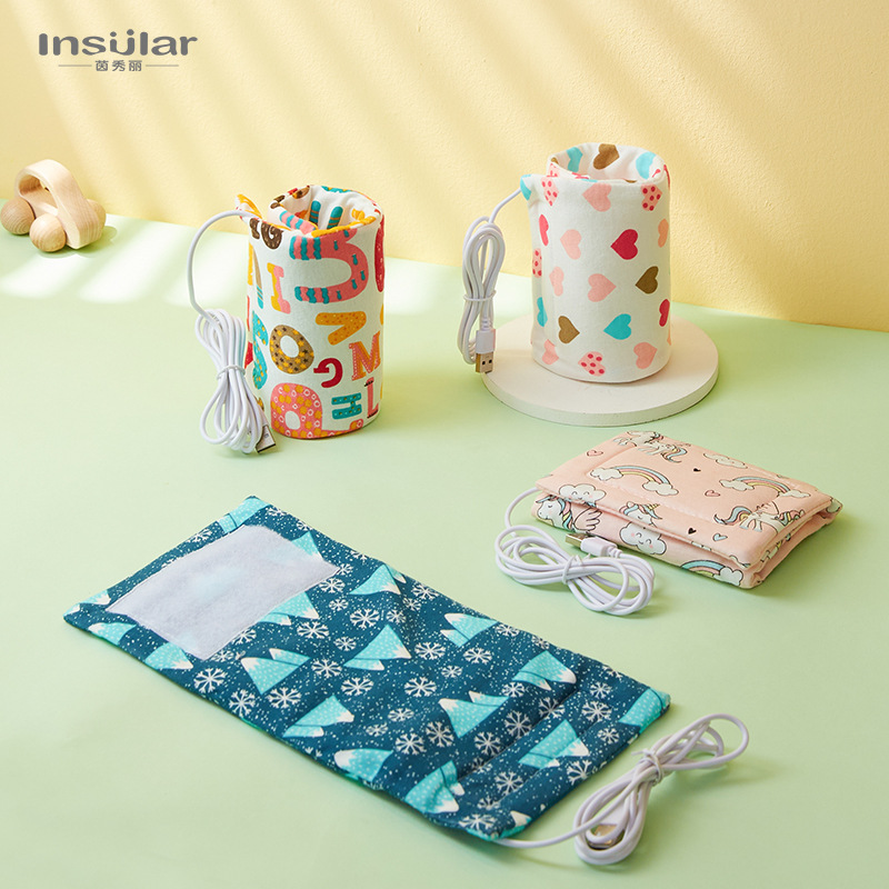 Yinmei biberón bolsa térmica conjunto USB temperatura constante leche térmica calentador portátil botella de bebé bolsa transfronteriza