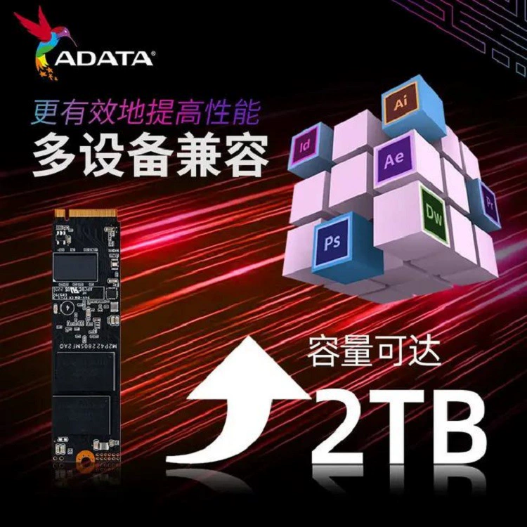 ADATA Wing Loong S70Q 1T 2TB подходит для настольного компьютера/ноутбука PCIe4.0M2 твердотельный накопитель SSD