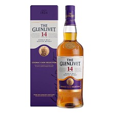 格兰威特14年Glenlivet干邑雪莉双桶陈酿单一麦芽苏格兰威士忌