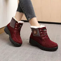 Зимние низкие ботинки на шнуровке с меховой подкладкой, тёплые, размеры 35–41