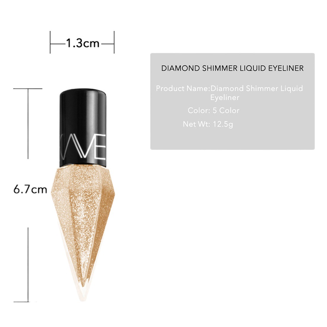 Tube Lookave Single Diamond Shiny Eyeliner Pearlescent Shimmer Eyeliner Aliexpress Lk102