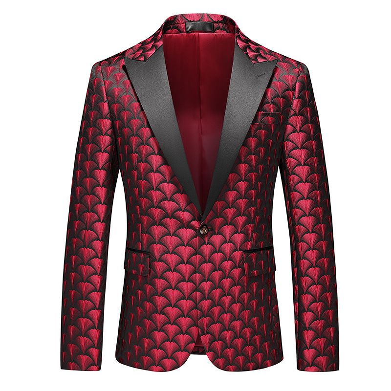 Foreign Trade Cross-Border 2023 New Style Floral Suit Men's Jacket Casual Blazer Men's Clothing Wholesale Foreign Trade Cross-Border 2023 New Style Floral Suit Men's Jacket Casual Blazer Men's Clothing Wholesale
