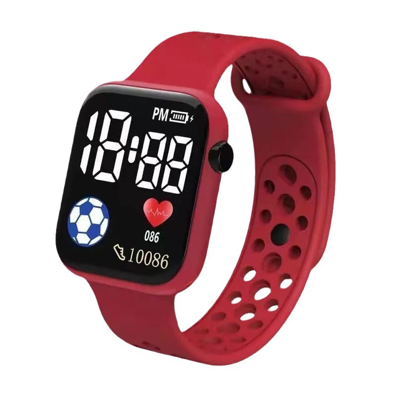 Football electronic children's square digital watch