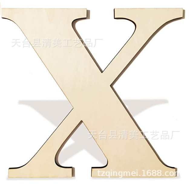 Letras inglesas de madera de 12 pulgadas 30cm de alto 26 letras inglesas letras de 3mm de espesor 1 paquete