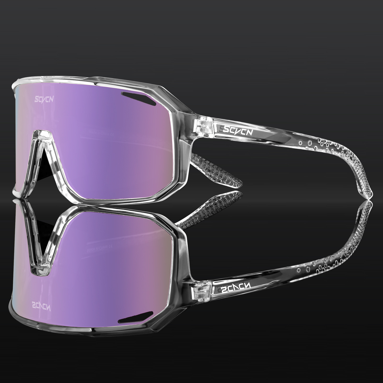 Gafas de Sol para Ciclismo Deportivo de PC, a Prueba de Viento, para Ciclismo de Carretera y Montaña