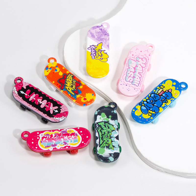 Acrylic cartoon scooter with letters